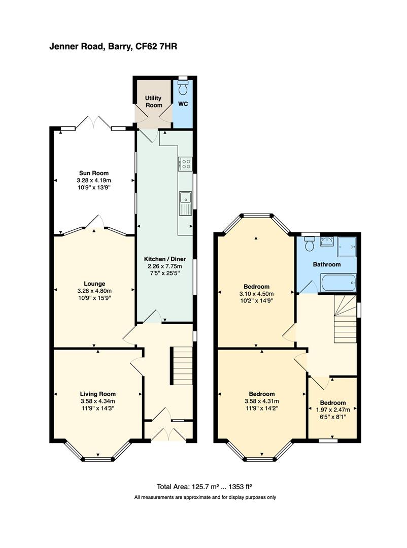 Floorplan for Jenner Road, Barry